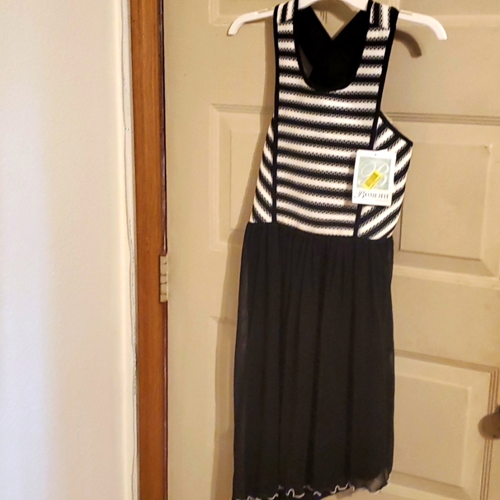 Bonnie Jean Black & White dress Size 16